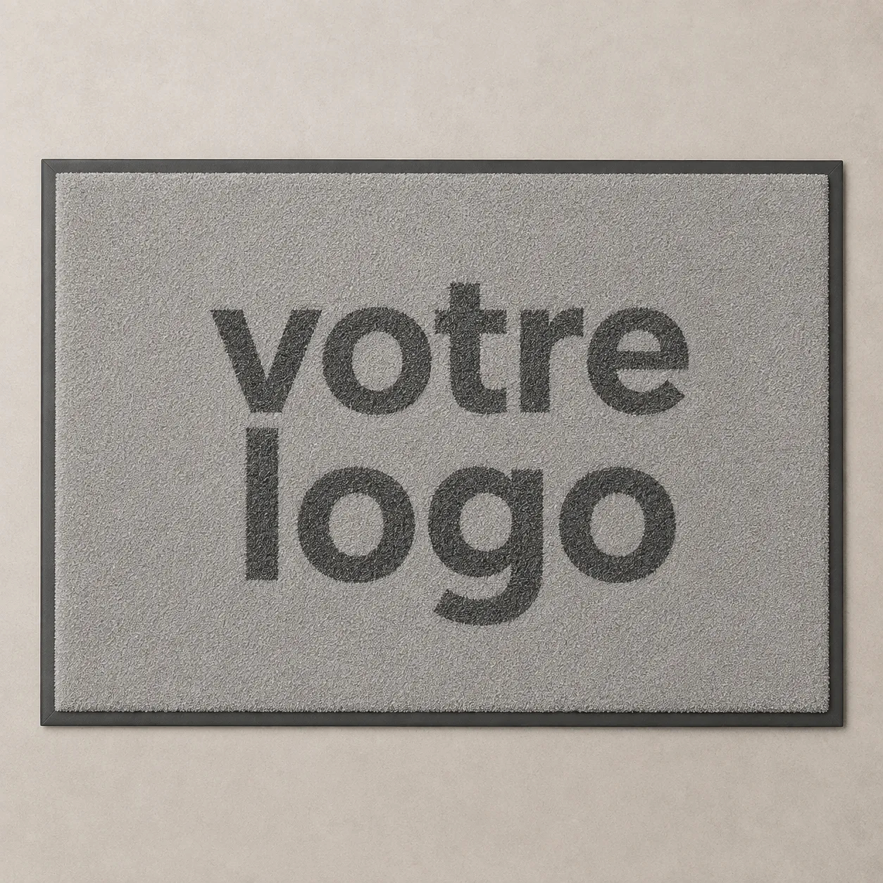 Tapis personnalisé à votre logo, coloris Gris Clair